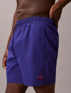Medium zwemshort met trekkoord - CK Monogram