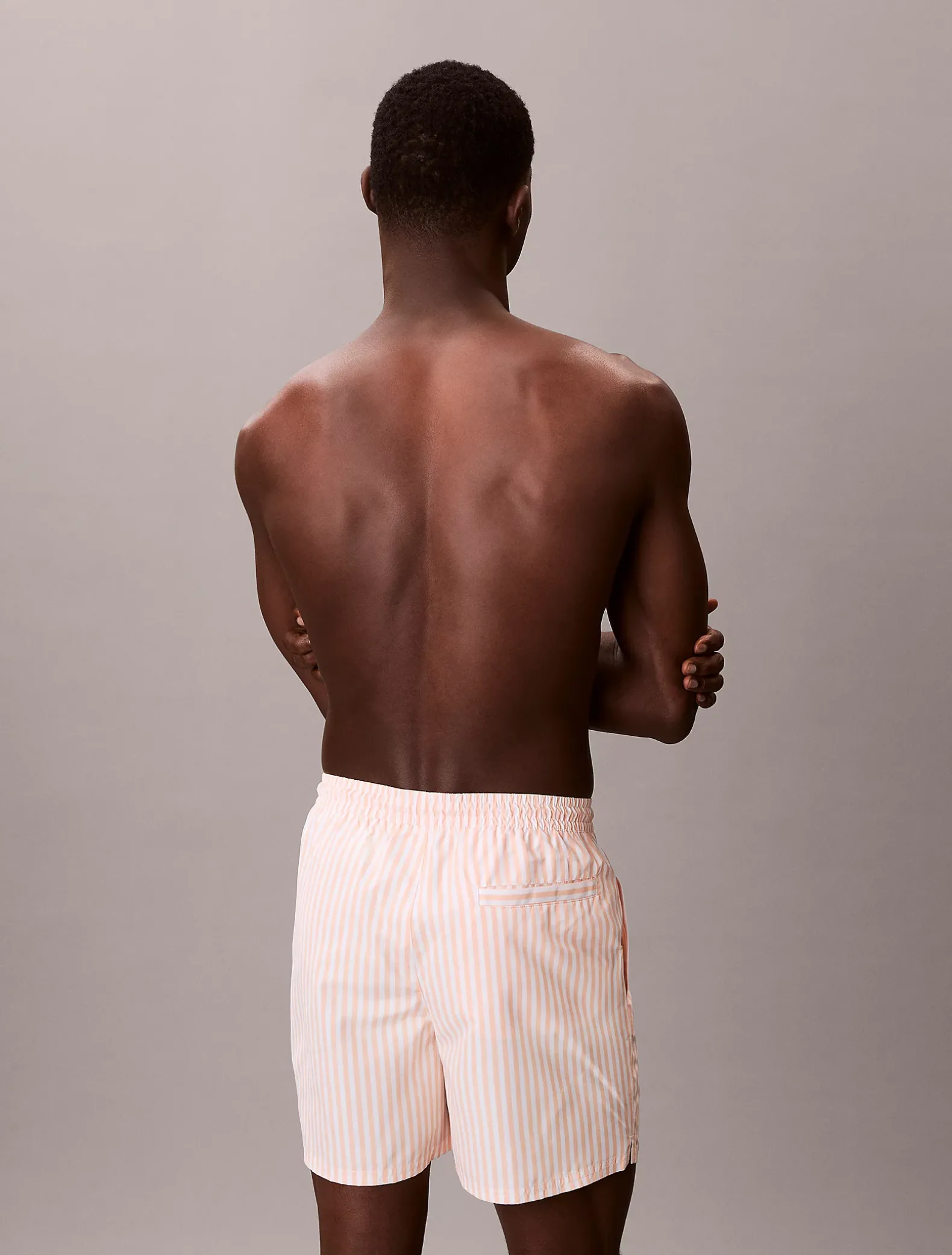 Medium zwemshort met trekkoord - CK Monogram