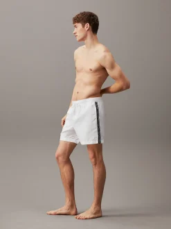 Medium zwemshort met trekkoord - Logo Tape