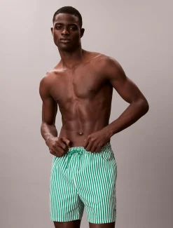 Medium zwemshort met trekkoord - CK Monogram