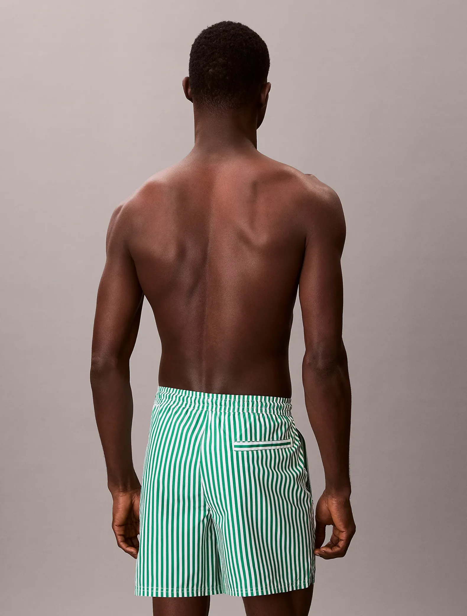 Medium zwemshort met trekkoord - CK Monogram