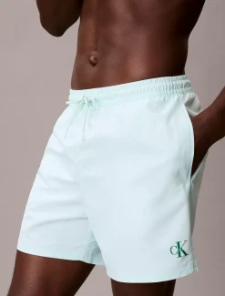 Medium zwemshort met trekkoord - CK Monogram