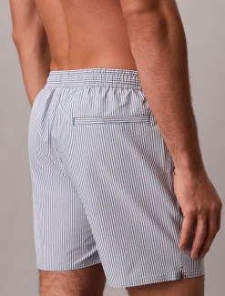 Medium zwemshort met trekkoord - Seersucker