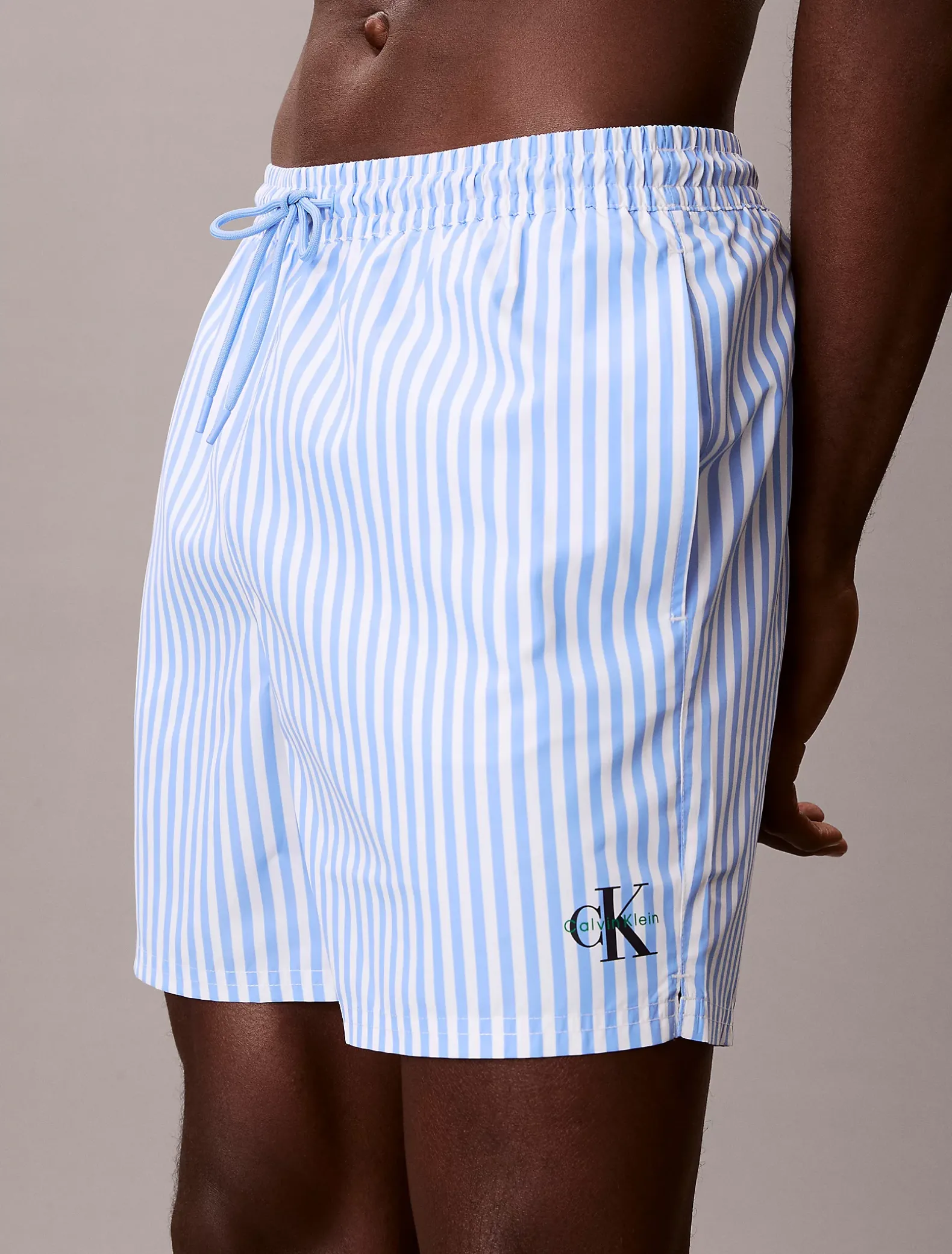 Medium zwemshort met trekkoord - CK Monogram