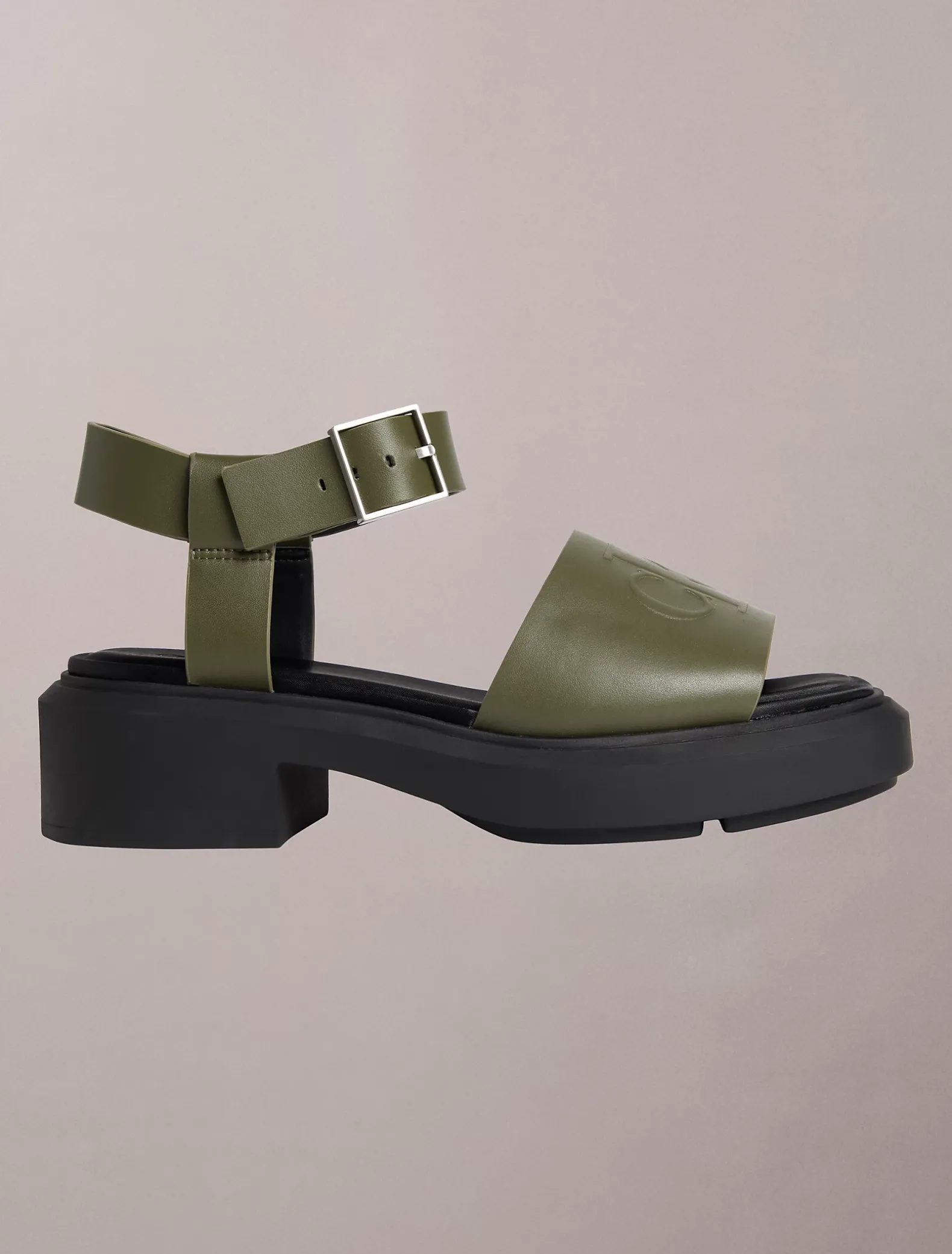 Melanie - Chunky leren sandalen