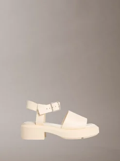 Melanie - Chunky leren sandalen