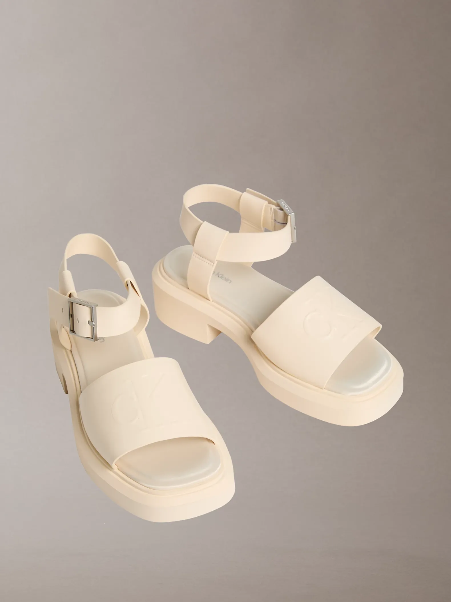 Melanie - Chunky leren sandalen
