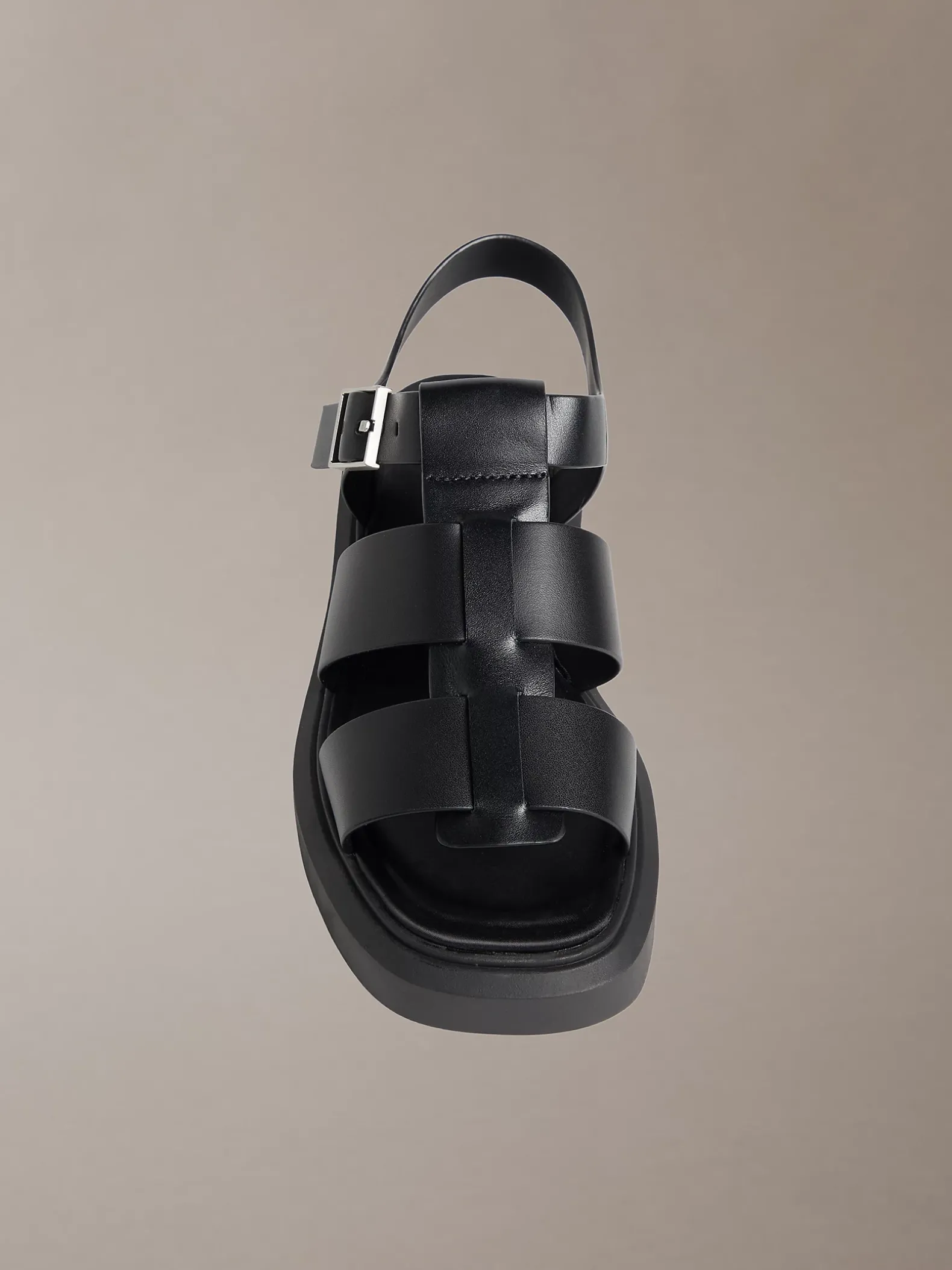 Melanie - Leren Fisherman-sandalen