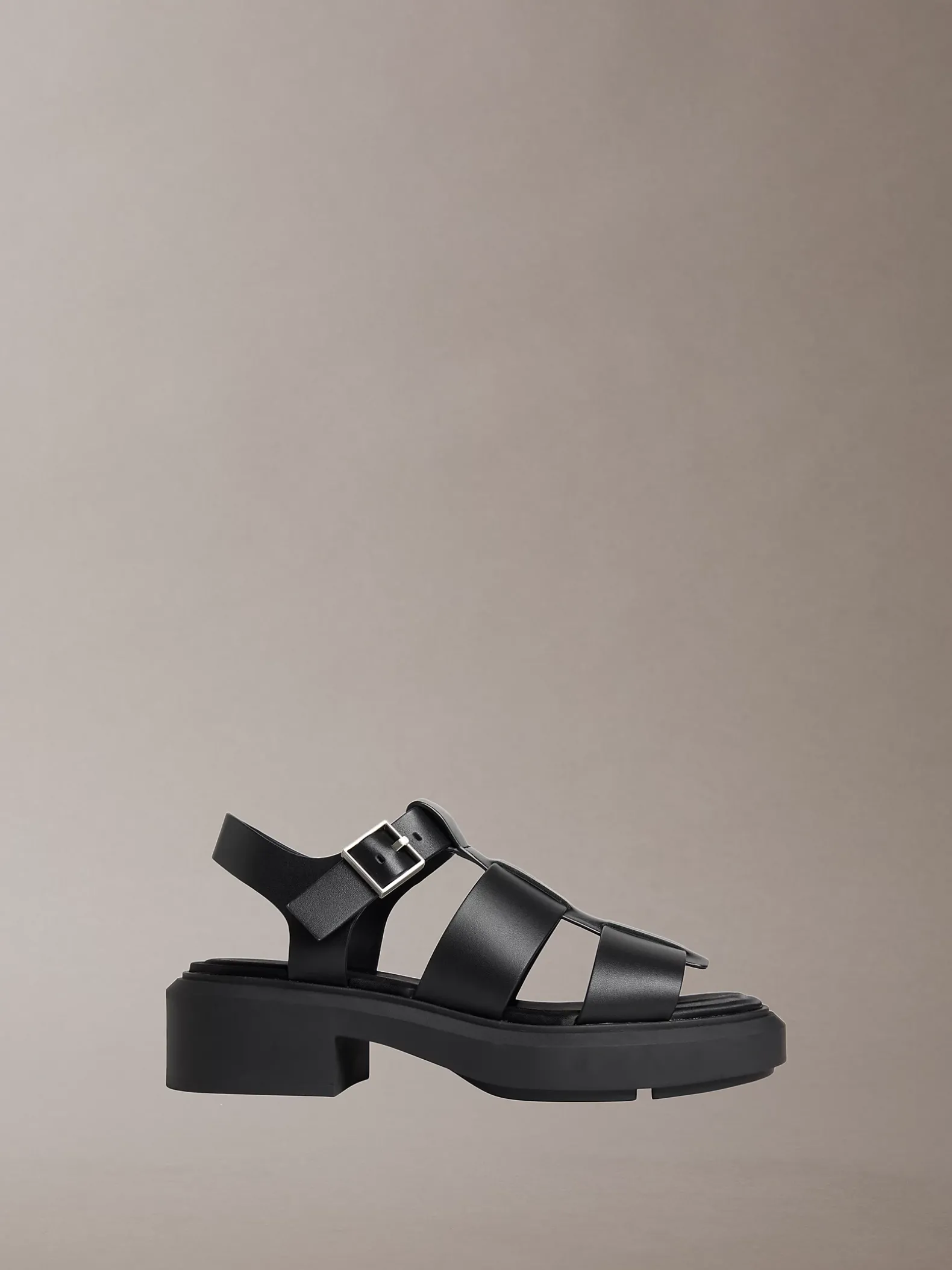Melanie - Leren Fisherman-sandalen
