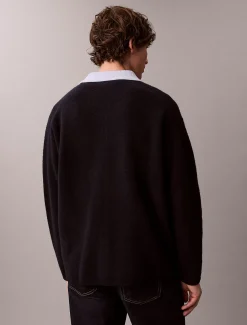 Merino viltwol trui met rits