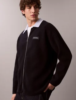 Merino viltwol trui met rits