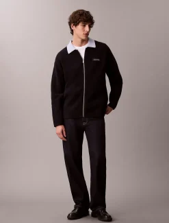 Merino viltwol trui met rits