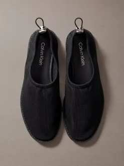 Mesh ballerina's met trekkoord