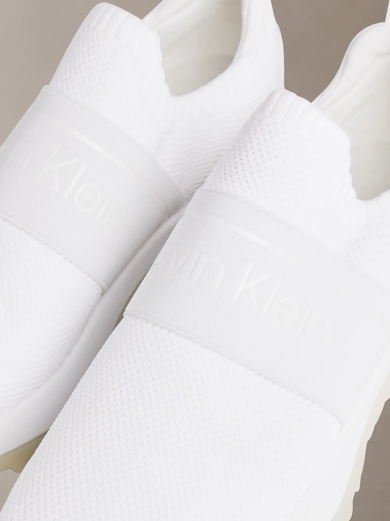 Mesh slip-on chunky hardloopsoksneakers
