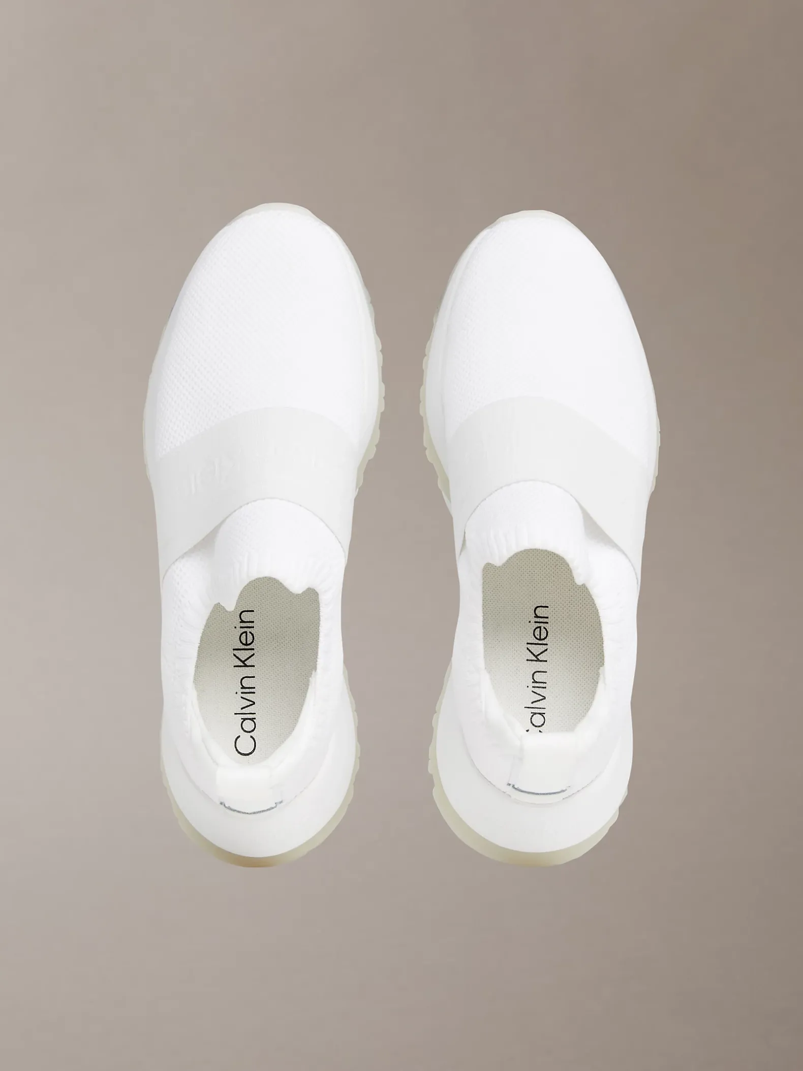 Mesh slip-on chunky hardloopsoksneakers