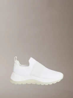Mesh slip-on chunky hardloopsoksneakers