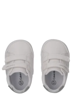 Metallic babysneakers met klittenband