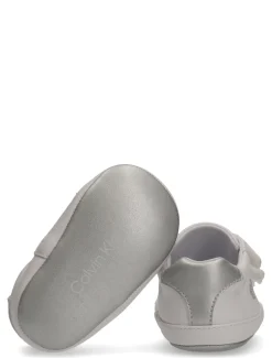 Metallic babysneakers met klittenband