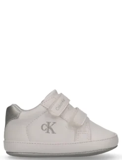Metallic babysneakers met klittenband