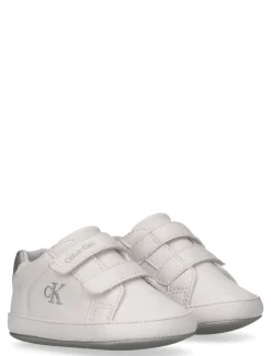 Metallic babysneakers met klittenband