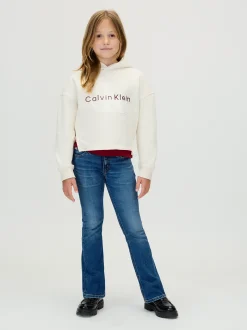 Mid Rise Flared Jeans