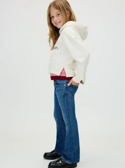 Mid Rise Flared Jeans