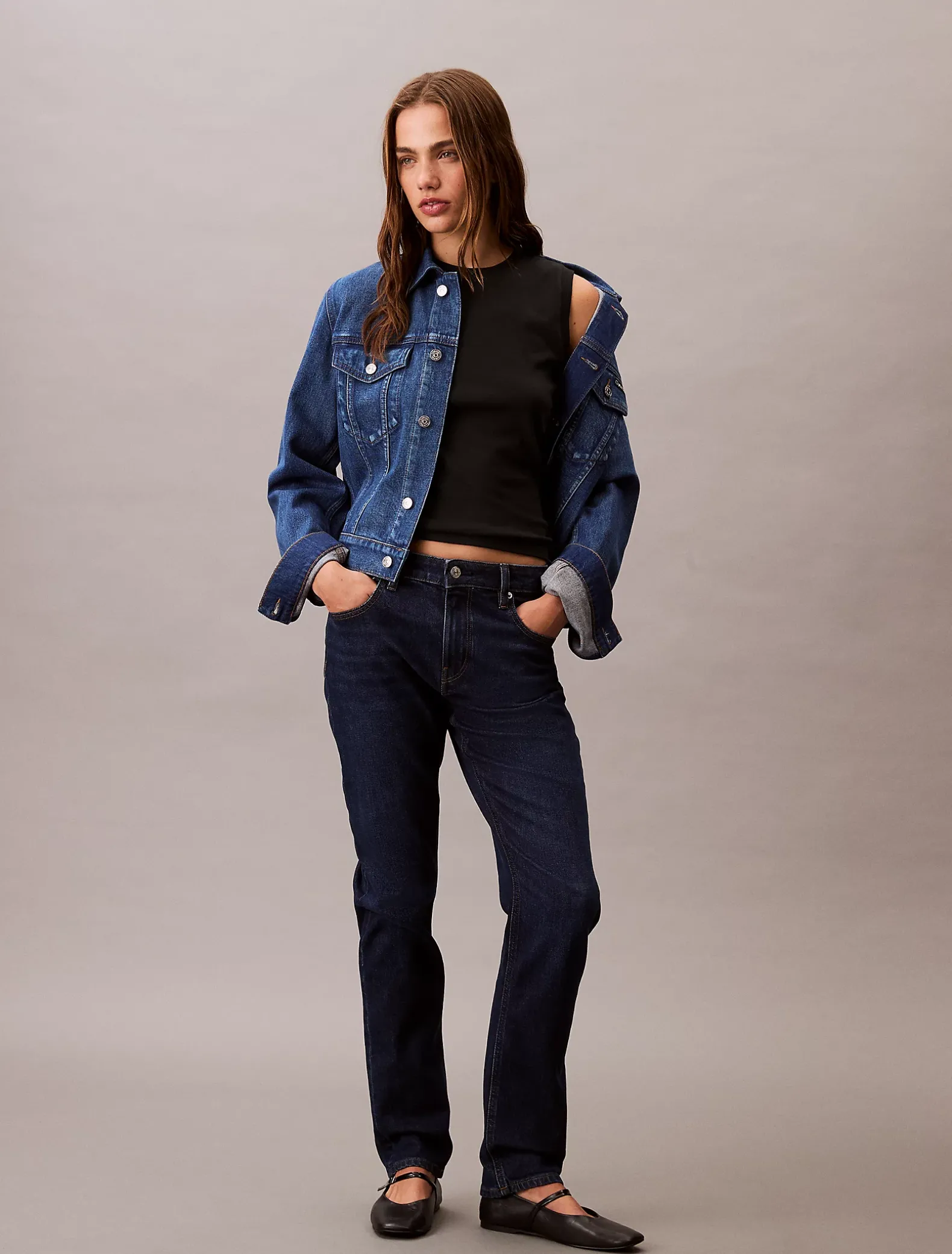 Mid Rise Slim Jeans