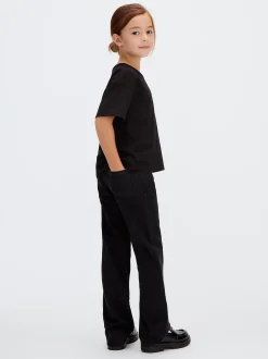 Mid Rise Straight Jeans