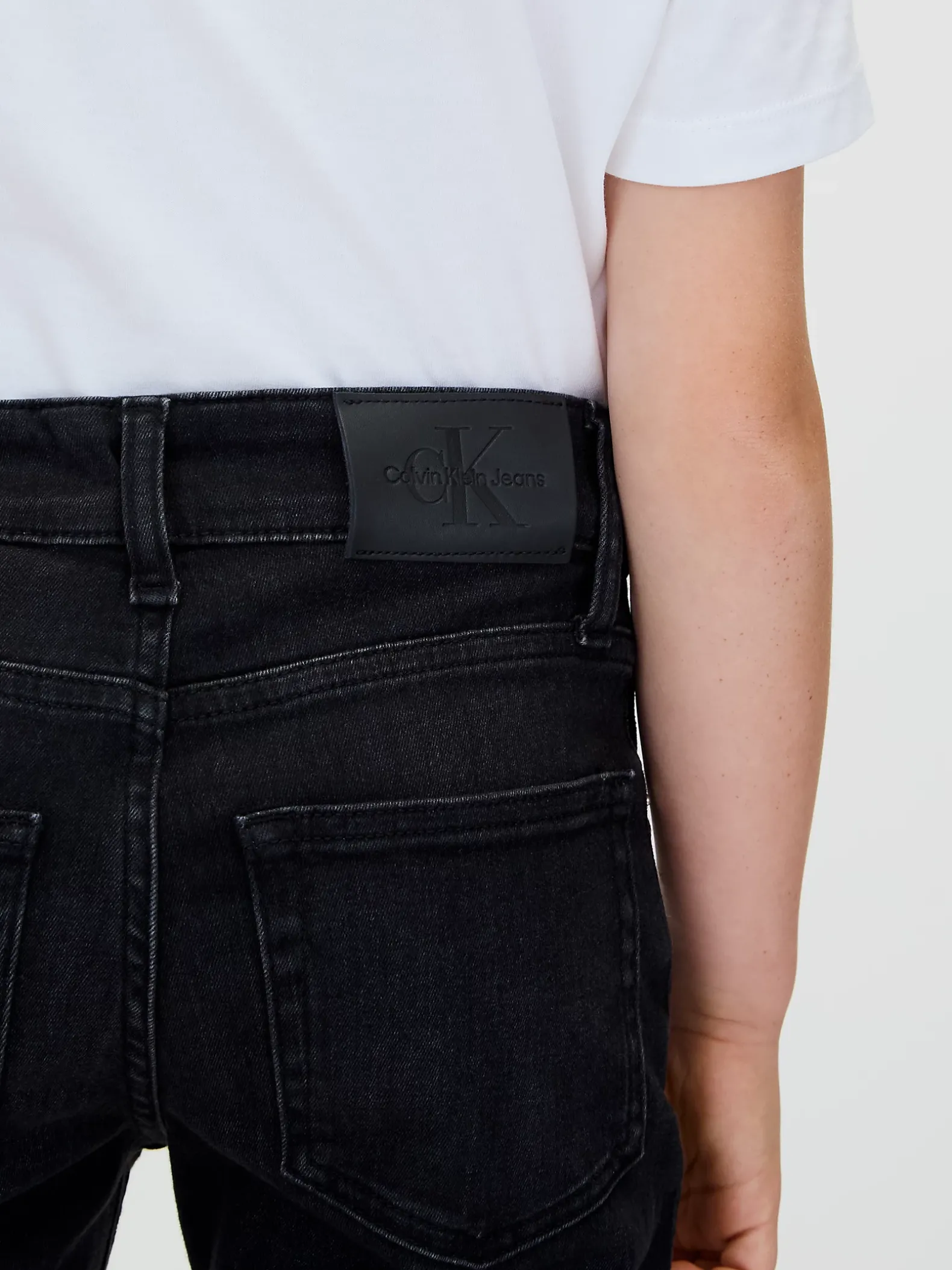 Mid Rise Straight Jeans