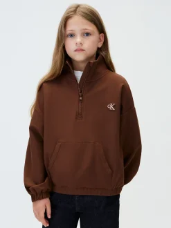 Milano sweatshirt met halve rits voor kinderen