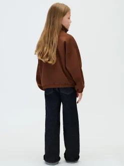 Milano sweatshirt met halve rits voor kinderen