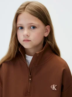 Milano sweatshirt met halve rits voor kinderen