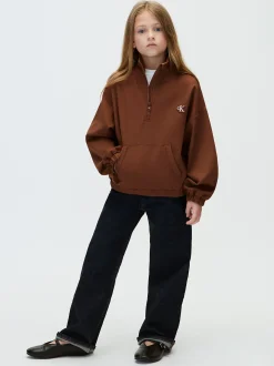 Milano sweatshirt met halve rits voor kinderen