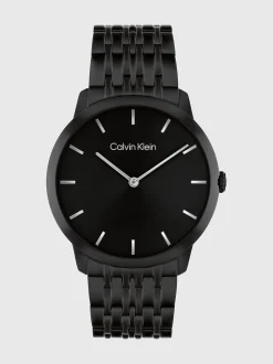 Minimalistisch armbandhorloge met wijzerplaat en schakels