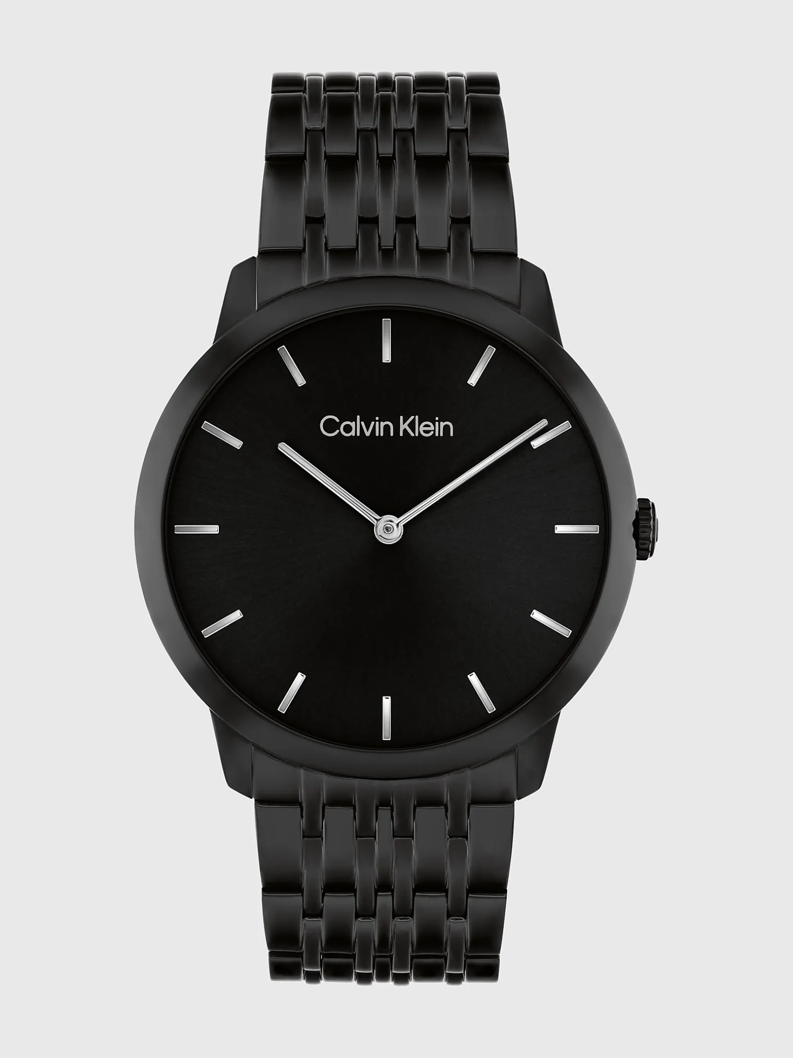 Minimalistisch armbandhorloge met wijzerplaat en schakels