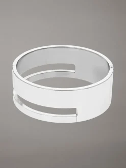 Minimalistische roestvrijstalen bangle