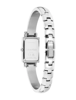 Modern roestvrijstalen horloge met bangle-bandje