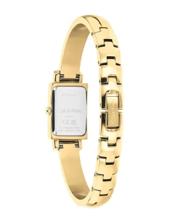 Modern verguld stalen horloge met bangle-bandje