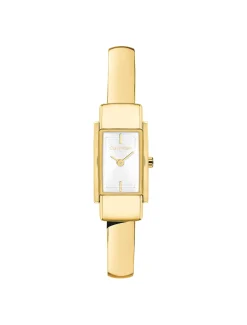 Modern verguld stalen horloge met bangle-bandje