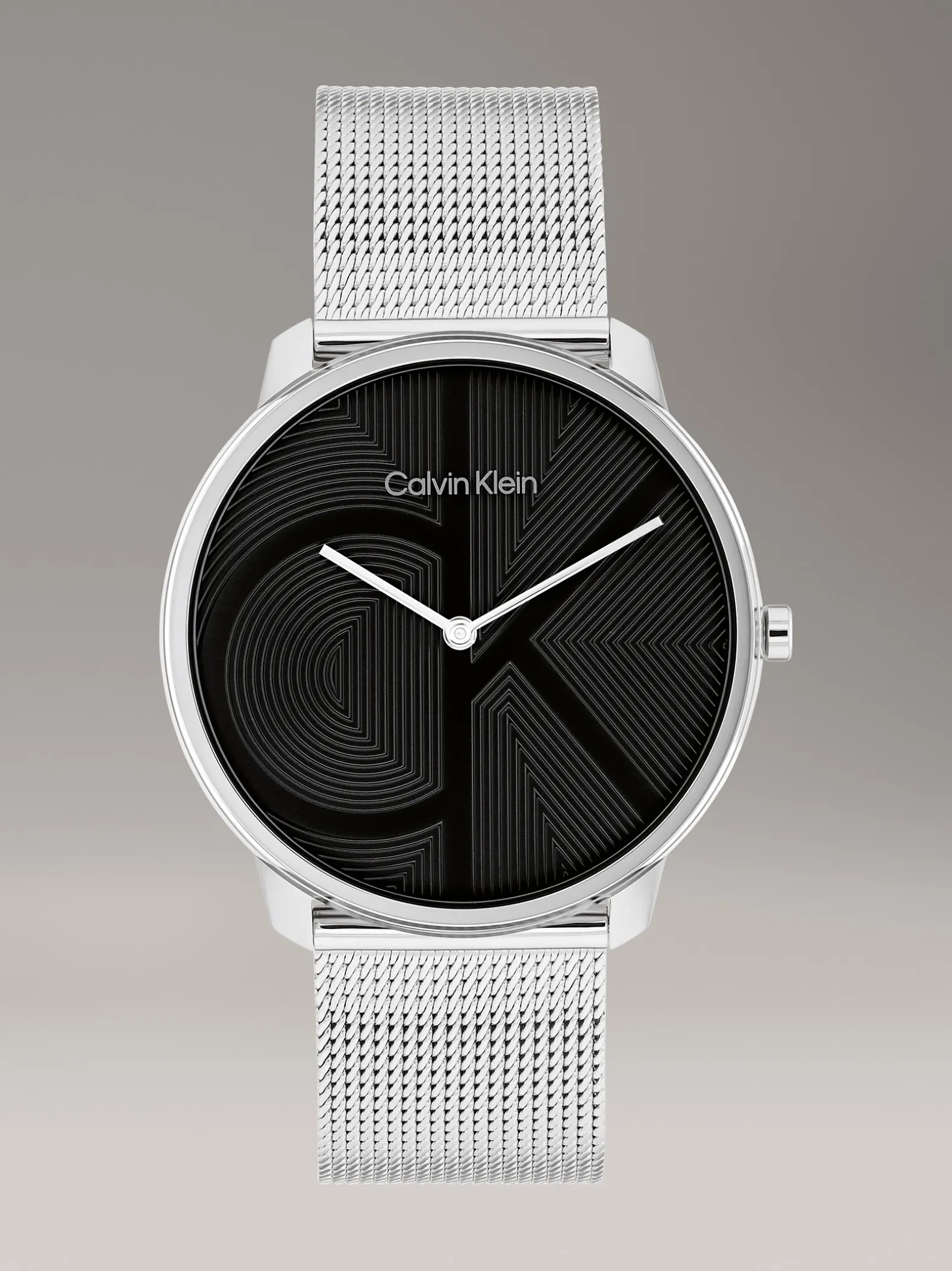 Monogram logo mesh armband horloge