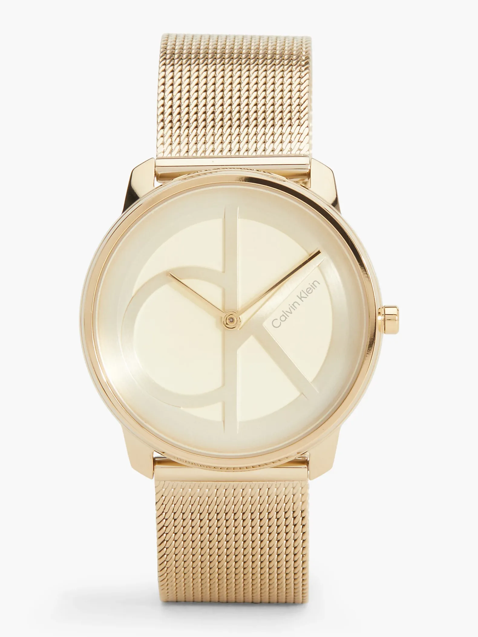 Monogram logo mesh armbandhorloge