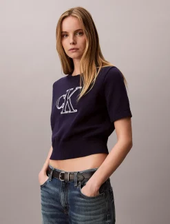 Monogram trui met korte mouwen