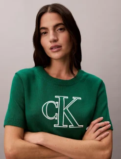 Monogram trui met korte mouwen
