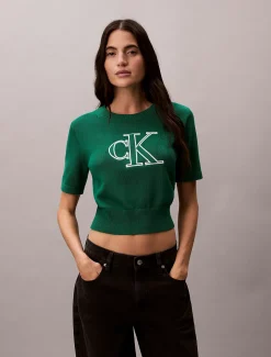 Monogram trui met korte mouwen