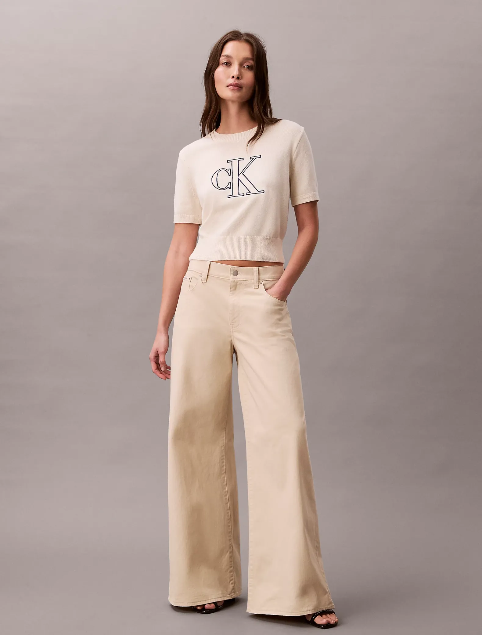 Monogram trui met korte mouwen