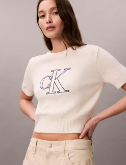 Monogram trui met korte mouwen