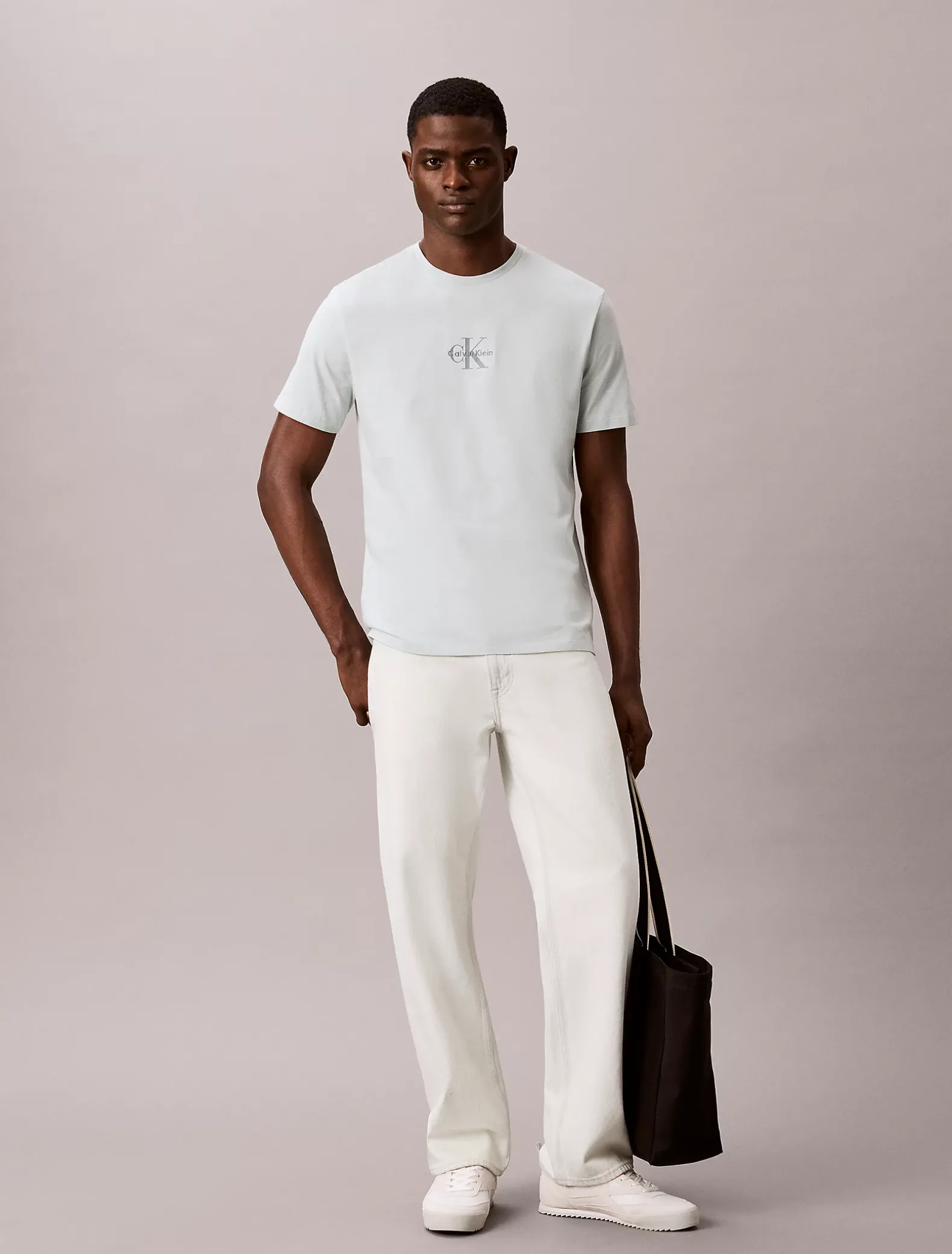 Monogram T-shirt met logo
