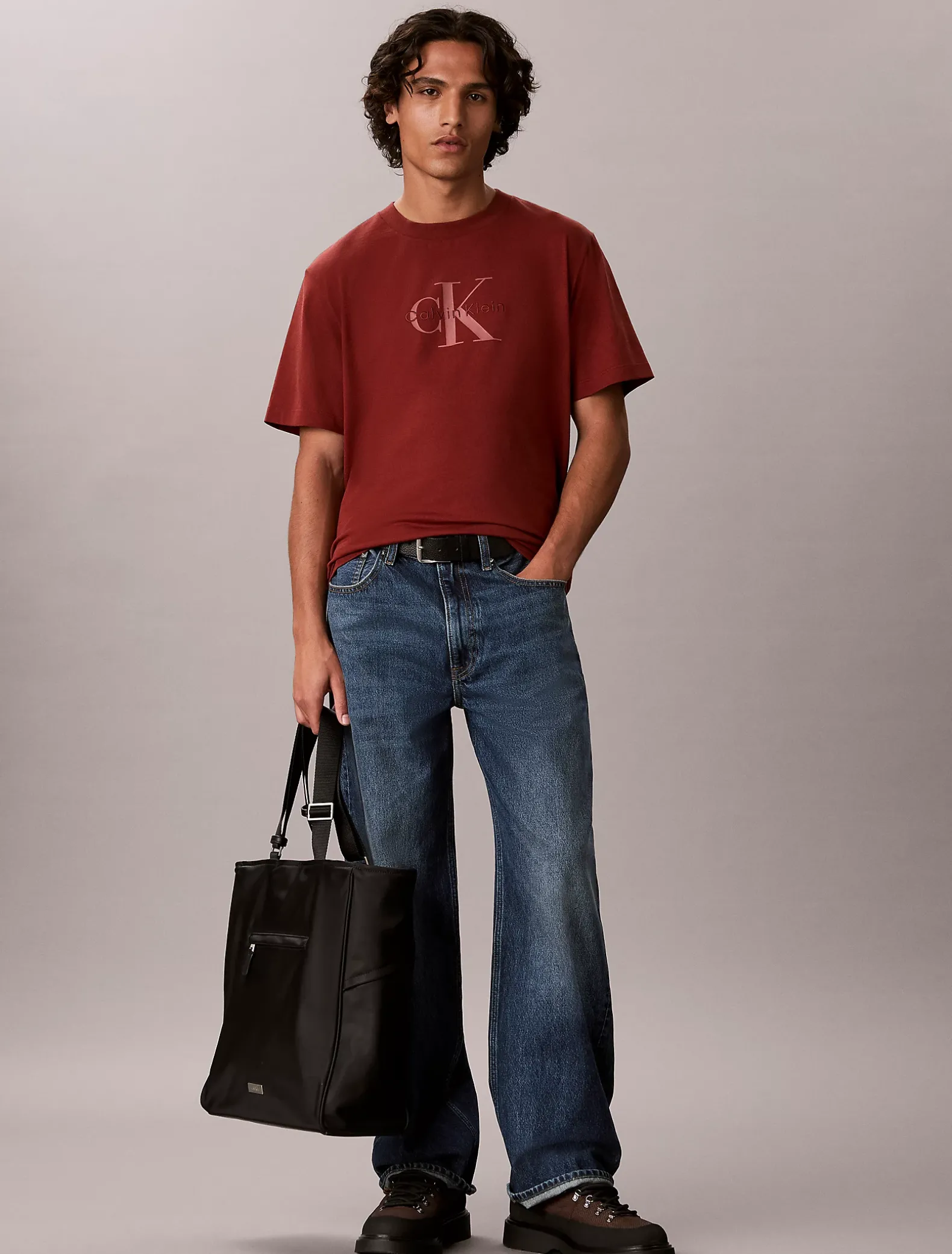 Monogram T-shirt met logo