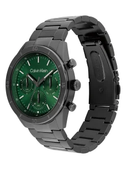 Multifunctioneel horloge van grijs staal