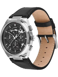 Multifunctioneel skeleton horloge met leren band